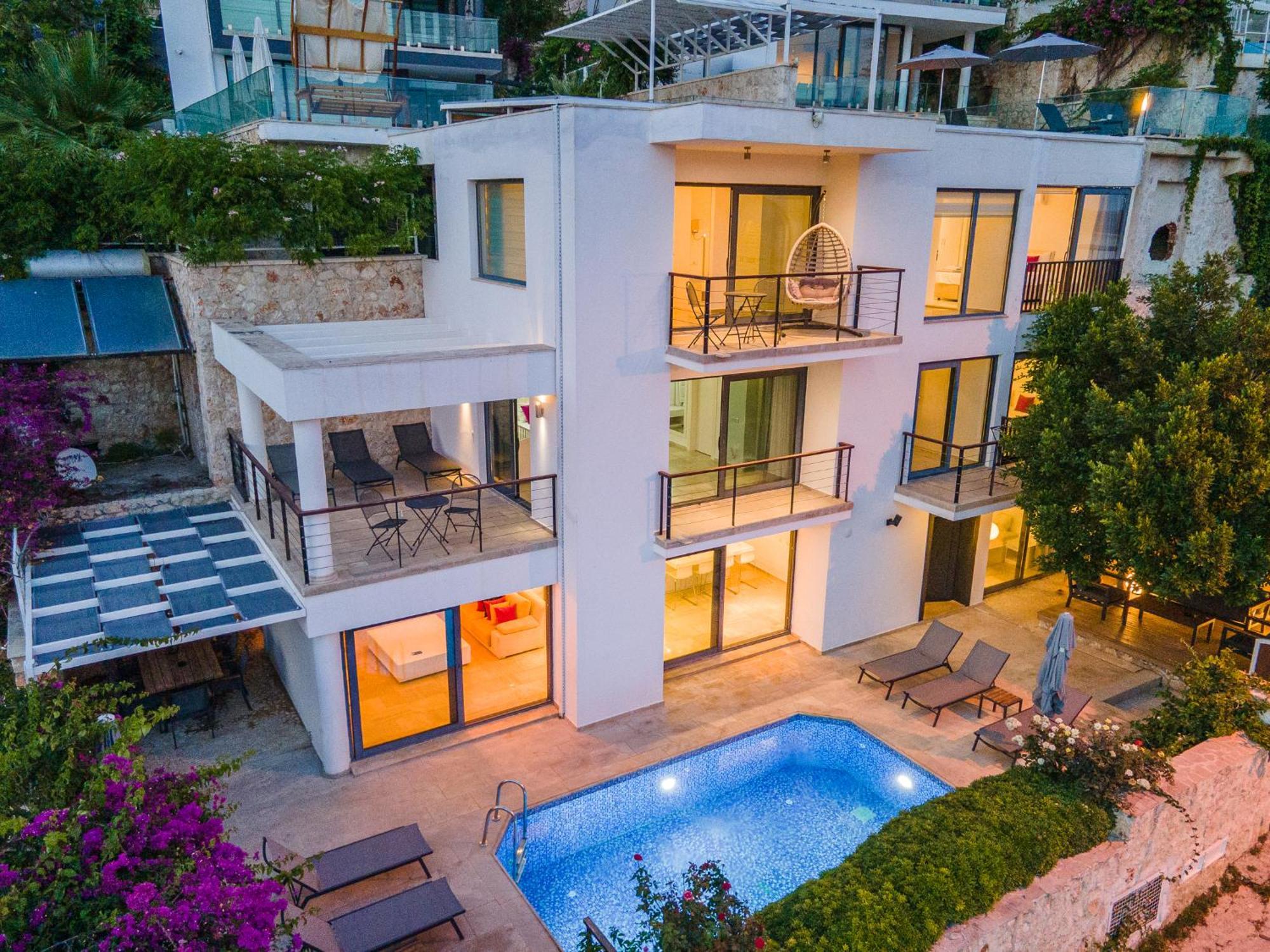Luxus Villa Skyla Mit 5 Schlafzimmern & Meer-Blick Каш Экстерьер фото